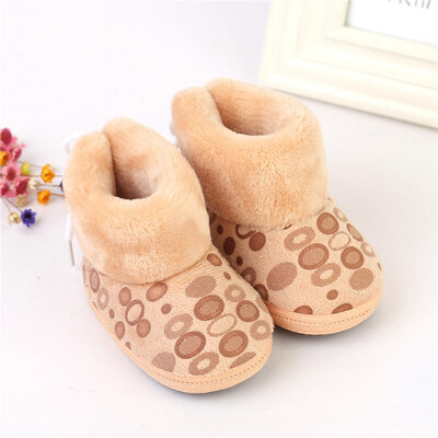 

Kids Baby Girls Boys Snow Boots Toddler Infants Anti Slip Winter Autumn Warm Fleece Shoes Zipper Prewalker 6-12M