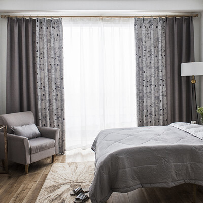 

XINJINGANYIJIA Curtains bedroom simple modern living room versatile 15545