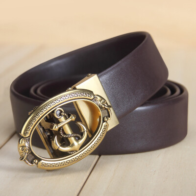 

Guangzhou belt mens leather automatic buckle high-grade mens belt casual business mens youth belt