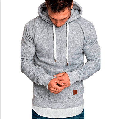 

Warm Mens Long Sleeve Casual Tops Shirts Cotton Hooded T-shirt Hoddies