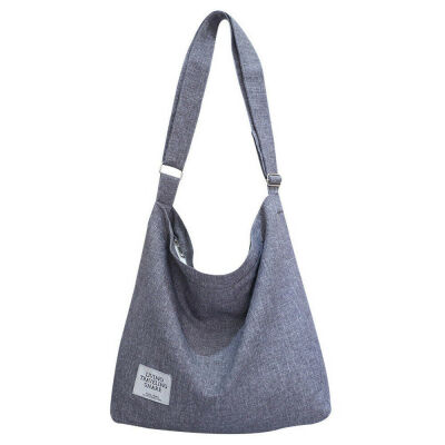 

2019 New Style Solid Zipper Womens Canvas Hobo Crossbody Shoulder Bags Large Tote Purse Travel Shopping Bag