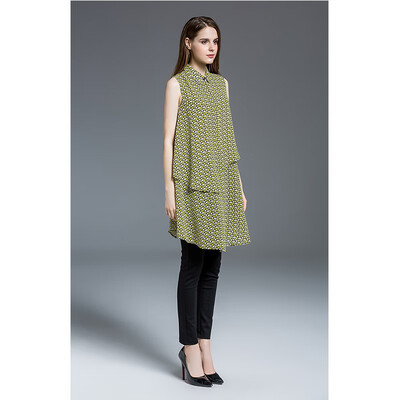 

inHIM Female summer dress top two long shirts fashion professional 17394