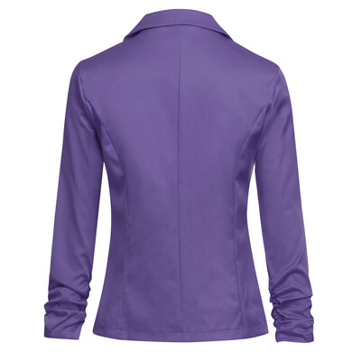 

Toponeto Women Casual Work Solid Button Slim Color Suit Office Cardigan Coat Jacket