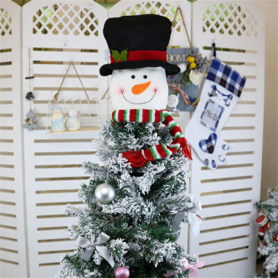 

Tailored 2019 New Christmas Tree Top Santa Snowman Hat Tree Decoration