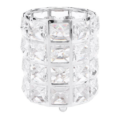 

European Glitter Metal Makeup Brush Storage Tube Cosmetic Crystal Organizer