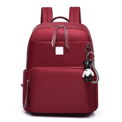 

New Designer Womens Backpack Wild Preppy Style Backpack Nylon Casual Small Backpack Bear Pendant School Shoulder Bag