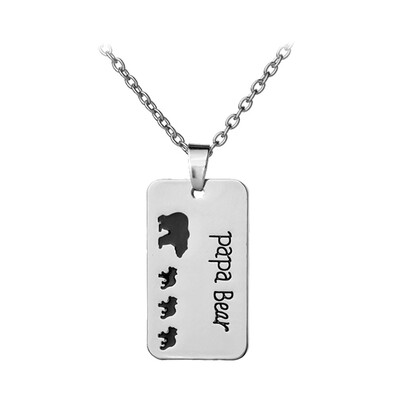 

Fashion Love Dad&Father Love Pendant Chain Necklace Letter Necklace Gifts