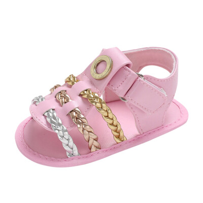 

Infant Kids Boys&Girls Casual Summer Soft Sandals Weave Soled Anti-Slip Shoes