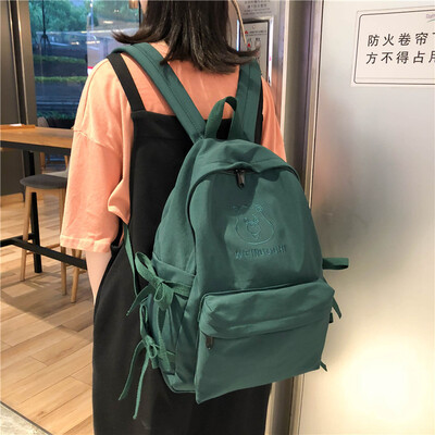 

Ins schoolbag female Korean high school students small fresh academic style simple ancient travel backpack