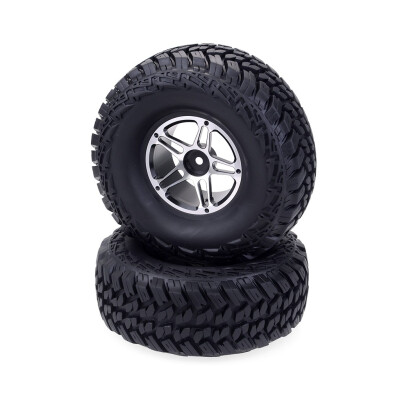 

Tailored 2pcs 116mm 19 Inch Wheel Rim&Tire For 110 TRX-4 SCX10II HPI RC Crawler Car