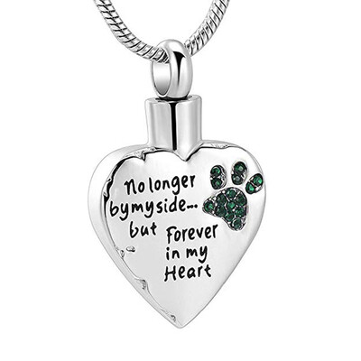

Pet ashes Necklace Heart-shaped Open Ashes Pendant