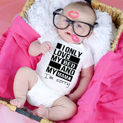 

Newborn Infant Baby Girl Boy Jumpsuit Bodysuit Straps Letter Romper Outfits