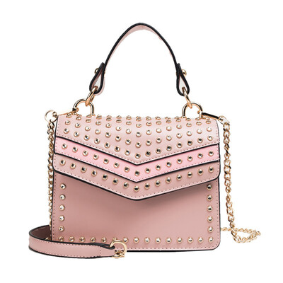 

Chain small bag female 2019 new Korean chic embroidery line Lingge small square bag Hong Kong style wild single shoulder Messenger bag