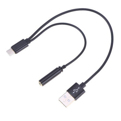 

Type-C Audio Charging Cable 2 in 1 Charger Earphone Audio Cable Adapter