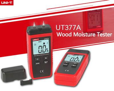 

UNI-T UT377A Digital Wood Moisture Meter Hygrometer Humidity Tester for Paper Plywood Wooden Materials LCD Backlight