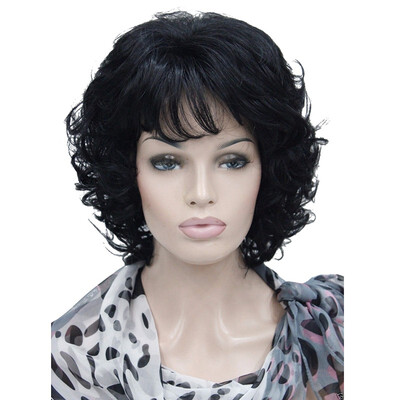 

StrongBeauty Short Full Curly Synthetic Hair Wig For Women Platinum Blonde Color