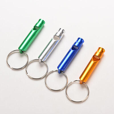 

10pc Mix Aluminum Emergency Survival Whistle Keychain For Camping Hiking