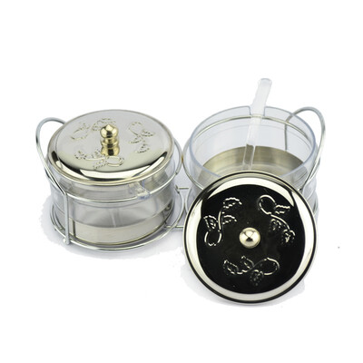 

220mlcanister viewable Cruet Condiment Spices Set with a spice rack Stainless Steel Condiment Canister Seasoning Tools HerbTool