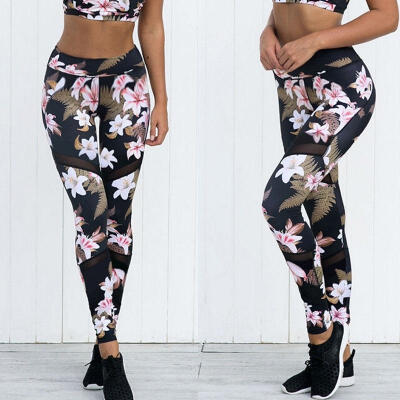 

Fashion Women High Waist Fitness Leggings Running Gym Stretch Sports Pants Trousers