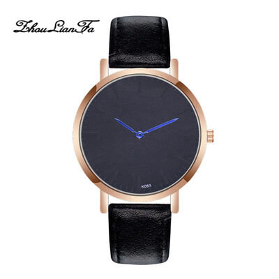 

Wristwatches Casual Fashion Luxury Leather Strap Quartz Watches Clock Drop Shipping Women Simple Dial Relogio Feminino