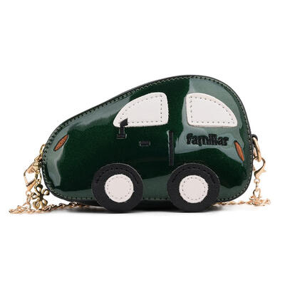 

Cute Car Shaped Shoulder Handbags Kids Girls Boys Leather Chain Satchel Bag