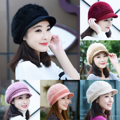 

Women Winter Warm Knit Crochet Slouch Baggy Beanie Hat Crochet Ski Cap Beret