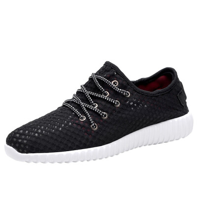 

men shoes 2019 spring summer solid color Mens Summer Mesh Breathable Sneakers Lace-Up Lightweight sneakers Casual Shoes