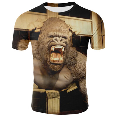

Toponeto Mens Summer New Style 3D Printed Short Sleeves Fashion Comfort Blouse Top