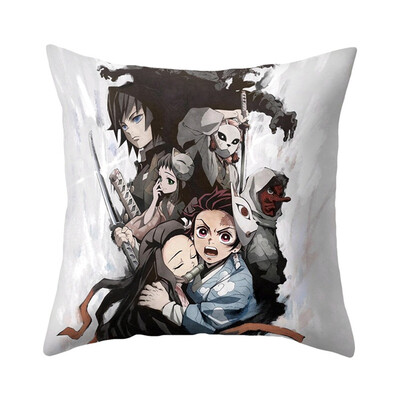 

redCherry Anime Demon Slayer Kimetsu no Yaiba Square Throw Pillow Case Cushion Cover