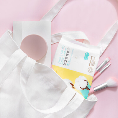 

Wang Junkai with the paragraph cotton era cleansing towel cotton wipes beauty wash towel wet&dry portable wavy mesh 2023cm 20 tablets bag