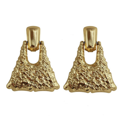 

Big Vintage Earrings for Women Geometric Statement Earring 2018 Gold Color Metal Earing Hanging Fashion Jewelry Trend EK815