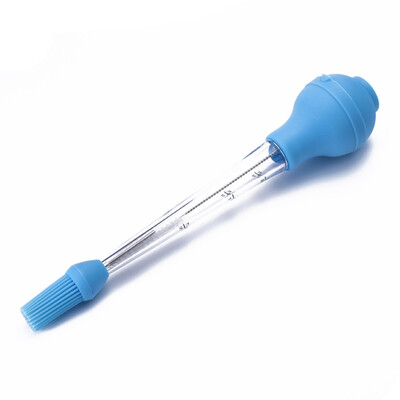 

3PCS Silicone Turkey Drip Oil Seasoning Tube With Cleaning Brush Barbecue Tool