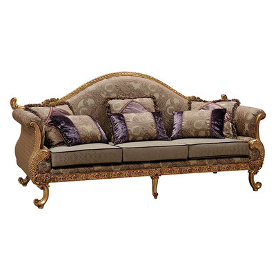 

SHEN YING Italy Milan living room solid wood fabric sofa 123 combination 9163