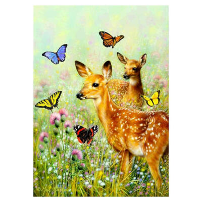 

5D DIY Full Drill Diamond Painting Deer Cross Stitch Embroidery Mosaic Kit