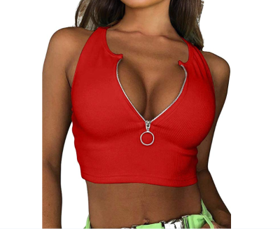 

Women Sexy Casual Tank Top Vest Blouse Sleeveless Summer Crop Top Shirt Cami Top