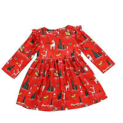

Christmas Infant Kids Baby Girls Festival Xmas Party Dress Dress Xmas Clothes