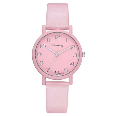

Simple Jelly Multicolor Leather Casual Sport Quartz Watches Men Women Pure Hand Clock Simple Minimalist Wrist Watches &Ff