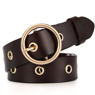 

New belt pin buckle ladies leather cow leather retro wild belt Korean version of the decorative fashion casual belt