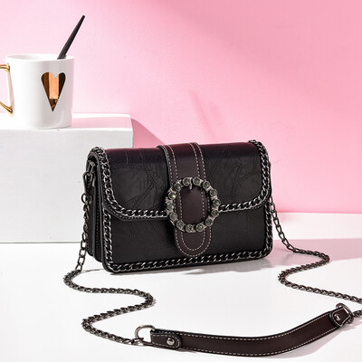 

New Simple Chain Bag Female Korean Version Baitie Single Shoulder Slant Fashion Square Bag in Summer