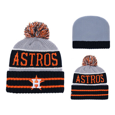 

MLB Major League Baseball Astros Houston Astros New Era Innocent Knitted Wool Baseball Cap