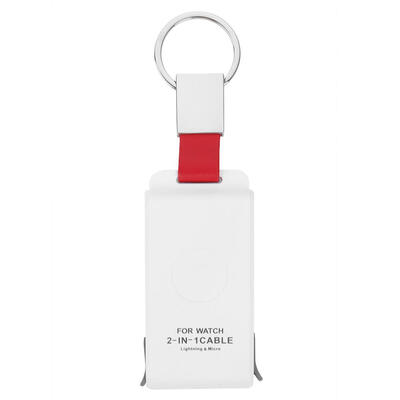 

2 in 1 Wireless Charger USB Charger Keyring for Apple Watch 1 2 3 4 Series