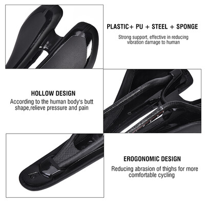 

Greensen Ultralight Bike Saddle Road Bike SaddleUltra-light Mountain Bicycle Road Bike Cushion Seat Saddle Replacement Accessory