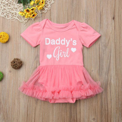 

Princess Newborn infant Baby Girls Clothes Romper Bodysuit Tutu Dress Outfits