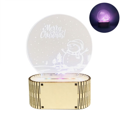 

Colorful Night Christmas Decorative Light Christmas Tree Wedding Home Indoor Decoration With Wooden Base Without battery