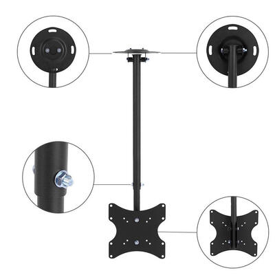 

360° Swivel TV Ceiling Mount VESA 23"-42" TV Bracket LCD LED Monitor USTV Ceiling Mount