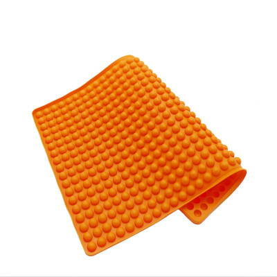 

Non Stick Silicone BBQ Mat Pan Fat Reducing Slip Oven Baking Barbecue Charcoal Grill Oil Filter Pad Tray Sheet Cooking Mat