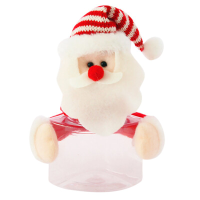 

Tailored Christmas Candy Jar Santa Claus SnowmanElk Christmas Gift Desktop Window Decor