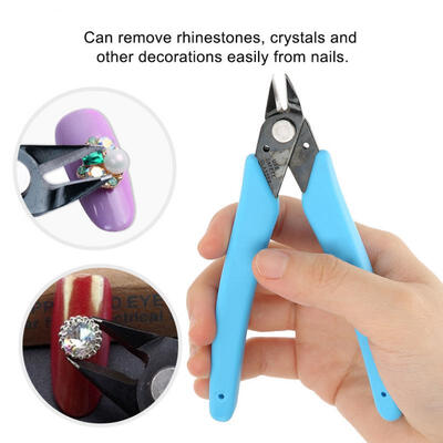 

Greensen Blue Nail Art Decorations Picker Rhinestone Remover Nail Cutter Scissors Manicure Tool
