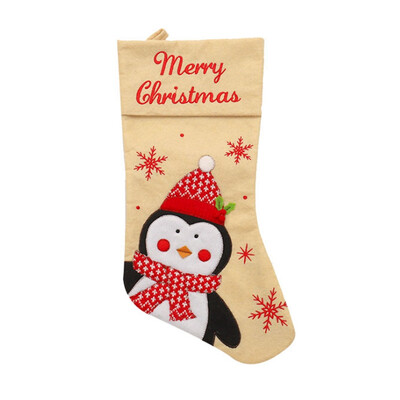 

Christmas Stocking With Hanging Rope Christmas Candy Gift Bag For Children Portable Christmas Decorations Kerst Decoratie
