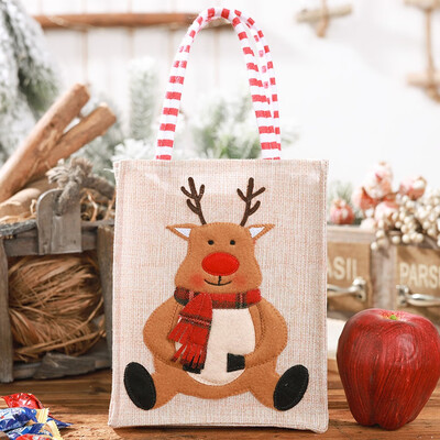 

〖Follure〗Christmas Gift Cloth Handbag Candy Bag Merry Christmas Candy Bags Xmas Decor